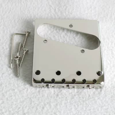 Left Handed Tele Telecaster Style Guitar Vintage Ashtray Bridge with Brass Saddles image 2