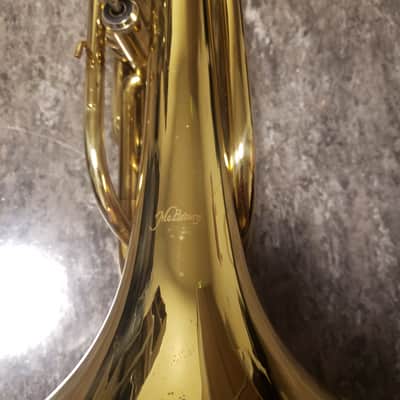 McBrowny Marching Valve Trombone (Flugabone) 90s - Lacquered Brass image 4