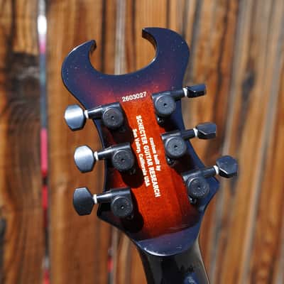 Schecter CUSTOM SHOP Synyster Gates FR-S USA Signature 6-String Electric - Vintage Sunburst with Pinstripes w/hard case image 14
