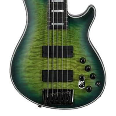 Schecter Daniel Firth Hellraiser Extreme 5 Bass Guitar Cthulu Burst image 2