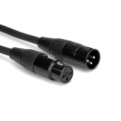 2 Pack Hosa Pro Microphone Cable, Neutrik REAN Connectors REAN XLR3F to XLR3M, HMIC-015 (15 Feet) image 5