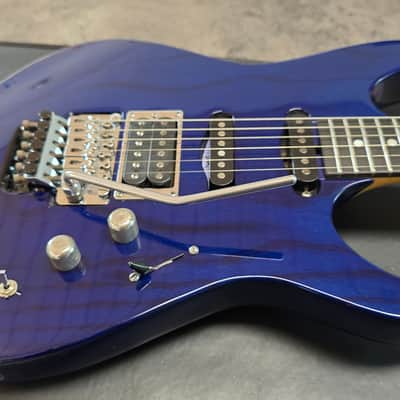 ESP M-III CUSTOM SHOP Cyber Joint Prototype Ash & Mahogany HSS Super Strat FR Floyd Rose Mirage II Guitar image 10