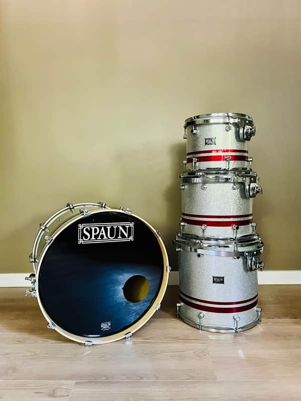 Spaun Custom 2010 - Silver Sparkle with Red Pinstripes image 1