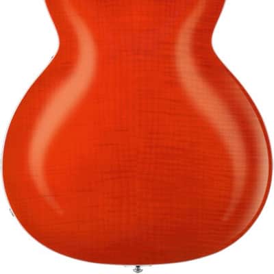 Hagstrom HSSUVIK95 Electric Guitar, Super Viking, Mandarin Flame image 4