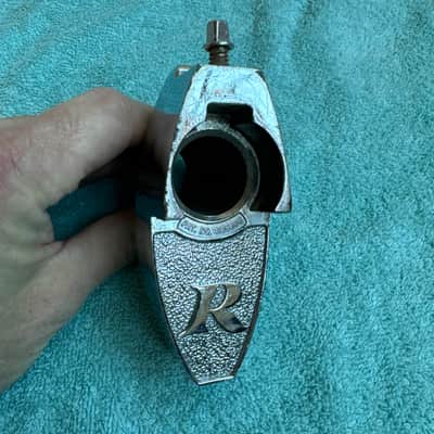 Rogers Tom Drum Mount or Spur bracket - Big R Memriloc XP8 - 1” Lot #oo2 70s - Chrome image 8