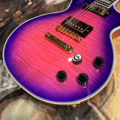 Rare Gibson Les Paul Custom Axcess Neon Burst 2024 - Bengal Burst image 8