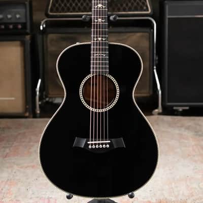 Taylor Custom Shop 2024 Grand Concert 12-Fret Acoustic/Electric - Black Top Mahogany/Mahogany with Hardshell Case image 3