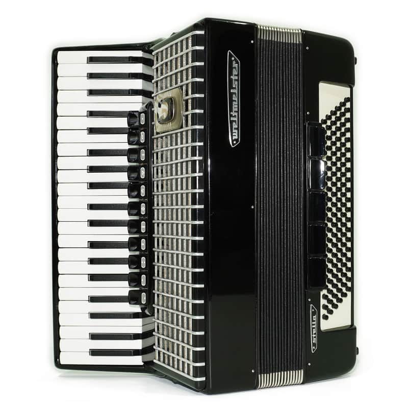 Weltmeister Stella Accordion 120 Bass, German Full Size Keyboard Piano Accordian, New Straps and Soft Bag for Gift, 2703 image 1