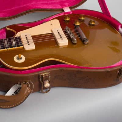 Gibson  Les Paul '56 Custom Shop Solid Body Electric Guitar (2025), ser. #6-5068, original brown tolex hard shell case. image 15