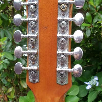 1973 K.Yairi F-180 12-String Acoustic Guitar - Rare / International Label - Made in Japan +Hard Case image 12