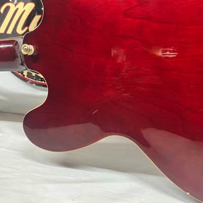 Epiphone Riviera P93 WR Semi-Hollow Body Electric Guitar - Wine Red image 14