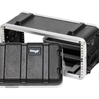 STAGG Lightweight Stackable Shallow ABS Rack Case For 4 Space 4U Unit 8.5" Deep image 2