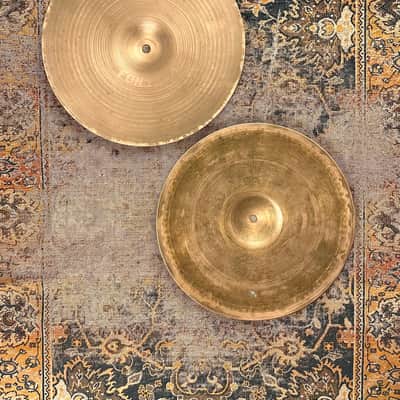 Vintage Zildjian 1960s New Beat 14” Hihats 914 1197 g DRY LIGHT! AMAZING Tone! EARLY NEW BEATS image 2