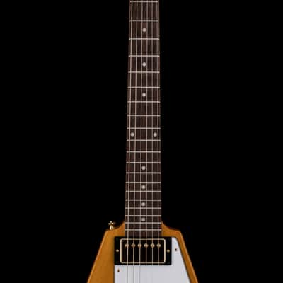 Epiphone 1958 Korina Flying V (2024) - Aged Natural #24764 with Original Hard Case image 5