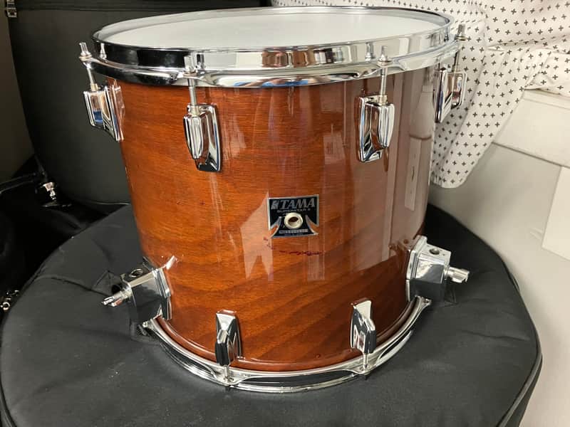 Tama Superstar 13x14 Floor Tom Drum Super Mahogany Finish image 1