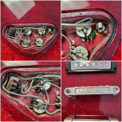 Very Rare Morris SG Deluxe (H.S. Anderson) 1973 - John Cipollina Clone? - Bigsby Style Tremolo - Original Maxon Humbuckers - Cherry Finish - Made In Japan MIJ image 23