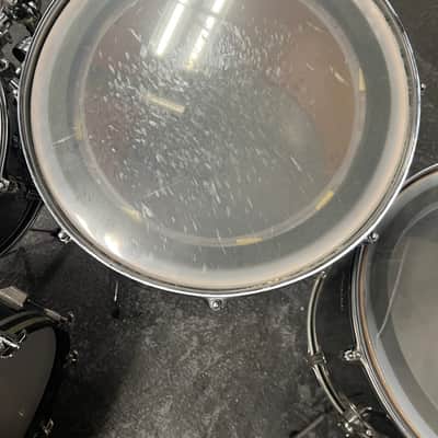 Vintage 1970's Rogers 7-Piece Drum Set, Black w/ Dyna-Sonic Custom Build Roger's Snare & Hardware image 10