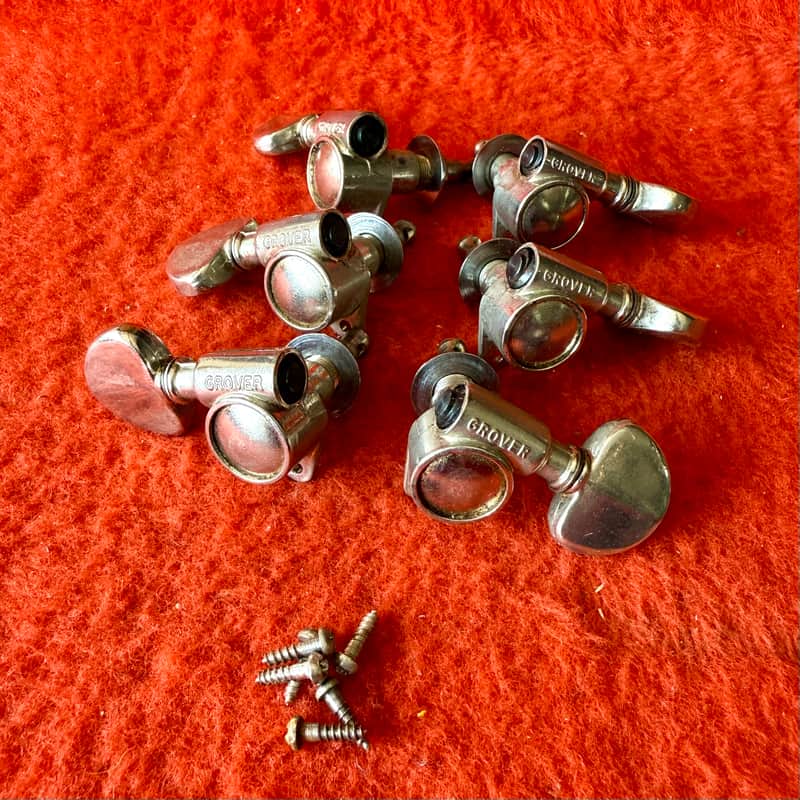 1970 Grover Rotomatic milk bottle Guitar tuners Nickel