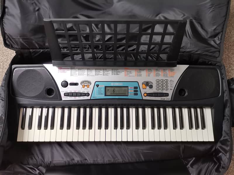 Yamaha PSR-170  Portatone 61 keys Portable Keyboard with Stagg case and Batteries image 1