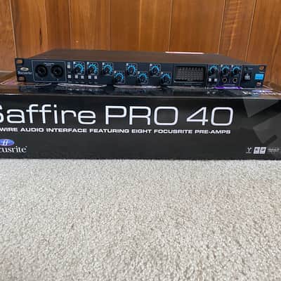 Focusrite Saffire Pro 40 Firewire Audio Interface 2010s - Black image 4