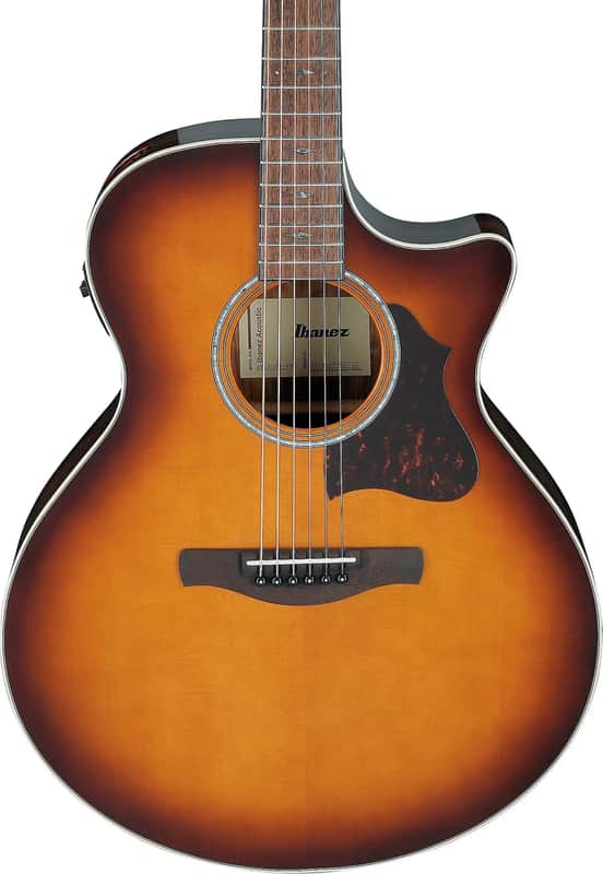 Ibanez AE160 Grand Auditorium Thinline Acoustic-Electric Guitar, Solid Spruce Top, Vintage Mahogany Sunburst image 1