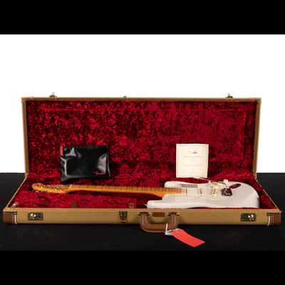 Fender American Ultra Luxe Vintage '50s Stratocaster White Blonde (574) image 10