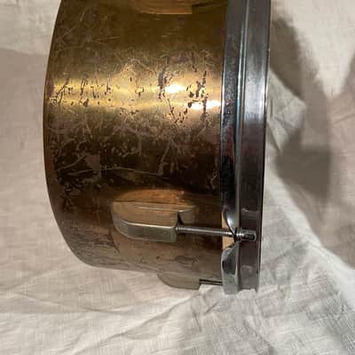 Pre-WWII Riveted Brass 6x13 Drum – Chicago Era Construction – No Extra Holes image 12