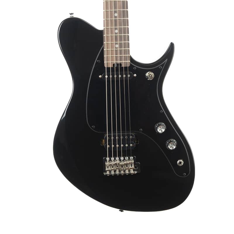 Aria electric baritone guitar gloss black JET-Btone-BK image 1