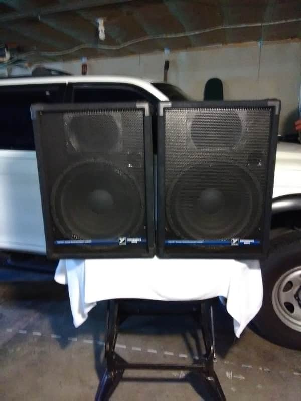 Yorkville YS 153 Performance series P. A. speakers Black carpet image 1