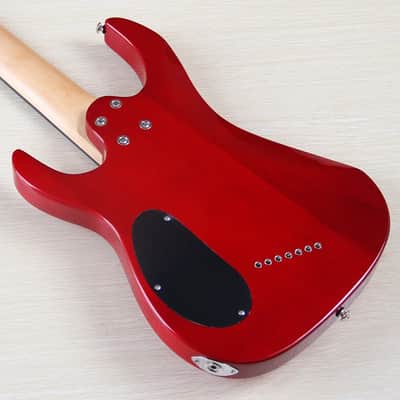 HH Custom 7 String Guitar, Cherry Burst Tiger Maple Top Body, Maple Neck image 5