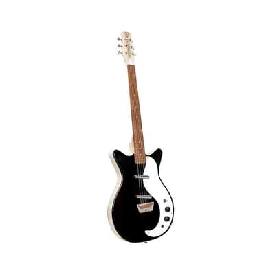 Danelectro STOCK 59-BLACK Stock '59 Series Double Cutaway Shorthorn Shape 6-String Electric Guitar image 3