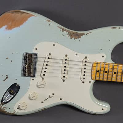 Fender Custom Shop Stratocaster 1957 Hardtail REL Faded Aged Sonic Blue 2022 image 1
