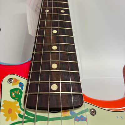 2022 Fender Artist Series George Harrison Rocky Stratocaster 2022 - Sonic Blue / Custom Art image 14