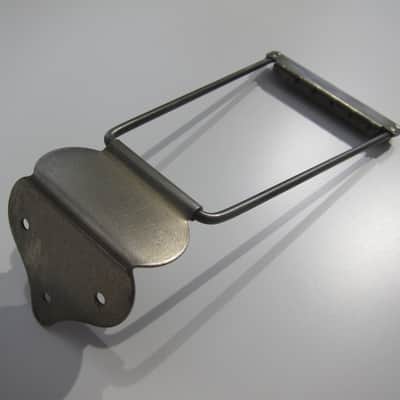 Harmony & Silvertone Archtop & Flat Top Guitar Tailpiece Authentic Vintage Part Circa-1950s-1960s-Nickel Silver image 6