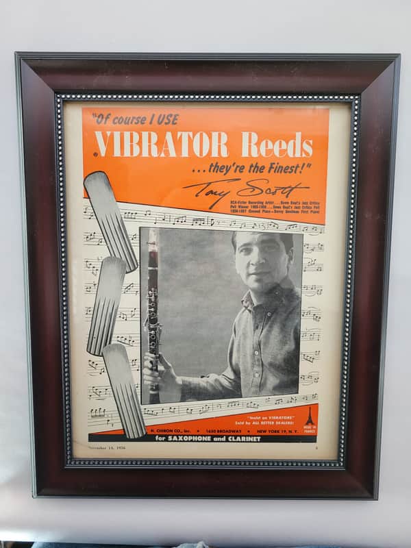 1956 Vibrator Reeds Color Promotional Ad Framed Tony Scott Original image 1