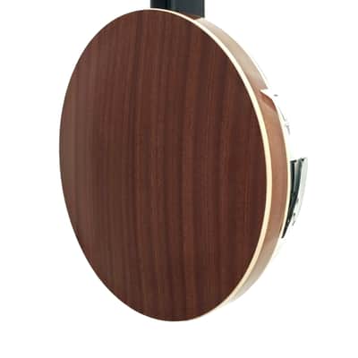 Caraya 4-String Mahogany Body Resonator Tenor Banjo - Natural BJ004 image 5
