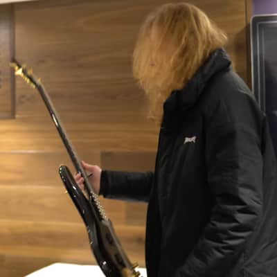 Dean DAVE MUSTAINE owned MEGADETH Studio Jazz Professional Bass Artist Signed - Wrote bass parts for Dystopia and Super Collider albums AAA Flame image 19