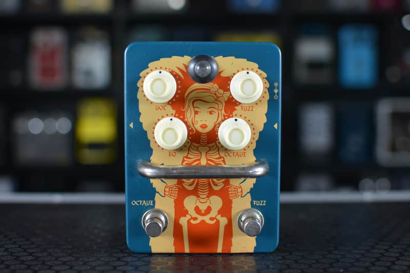 Orange Kongpressor Analog Class A Compressor Pedal 2010s - Blue/Orange Graphic image 1