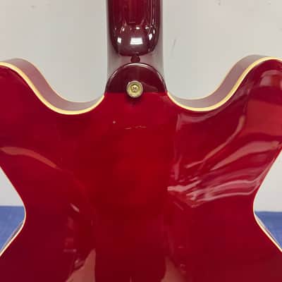 Used Peavey JF-1 Hollowbody Electric Guitar Transparent Red image 21
