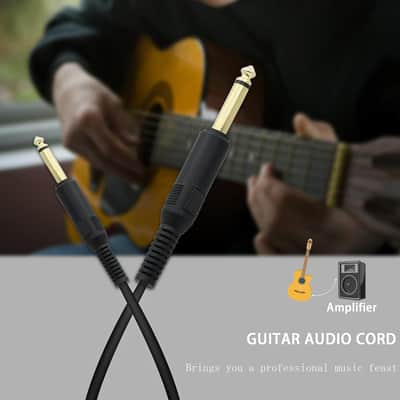 1/4 Inch Guitar Cable 6.35Mm (1/4) Ts To 6.35Mm (1/4) Ts Audio Cable Male To Male Mono Jack Instrument Cable For Electric Guitar,Studio Monitors, Mixers?1M? image 4