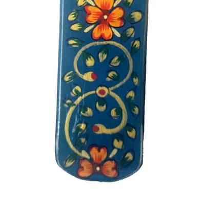 Sheesham Wood Khartal Professional Hand Paint Musical Instrument image 3