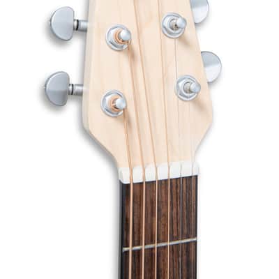 Applause AAS-69-R Applause Jump Series Dreadnought Slope Shoulders Solid European Spruce Top Maple Neck 6-String Acoustic Guitar - Lipstick image 6