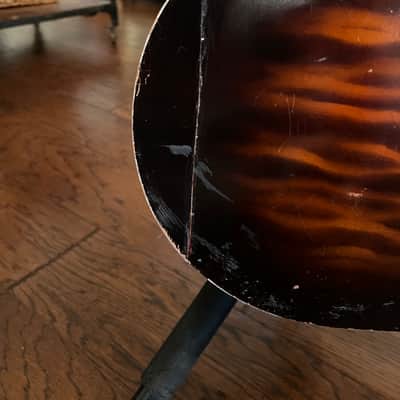 Lyra Acoustic Archtop 1930s Kay Harmony Oscar Schmidt May Bell - Sunburst Faux Flame Stencil image 12
