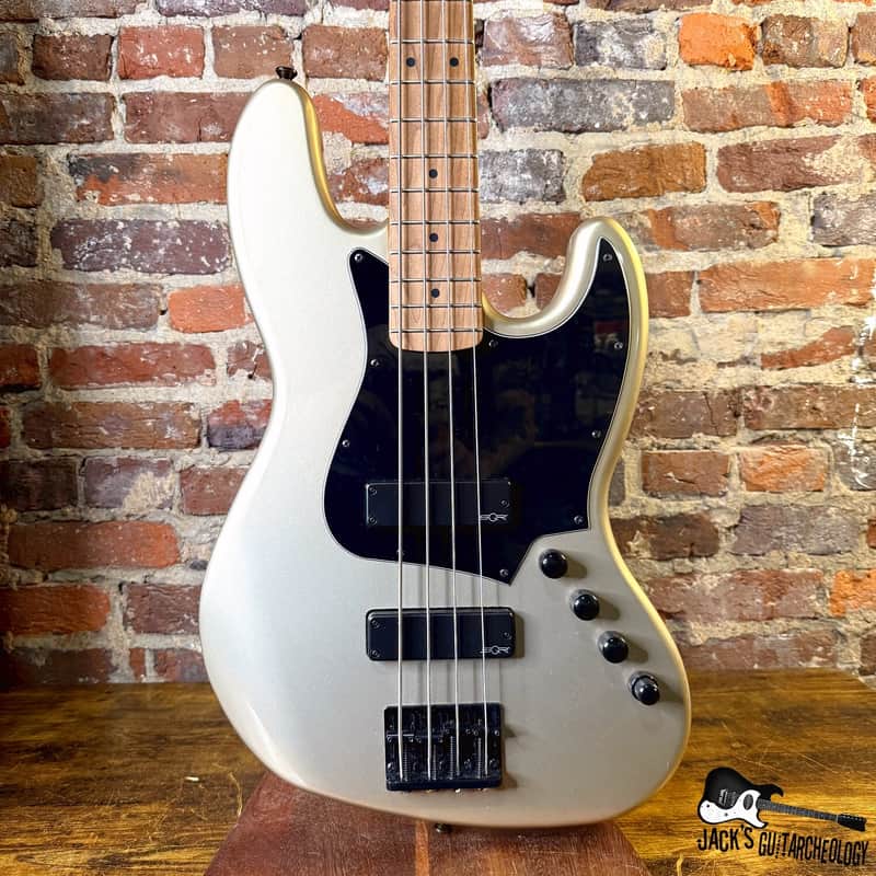 2010s Squier Contemporary Active Jazz Bass Shoreline Gold