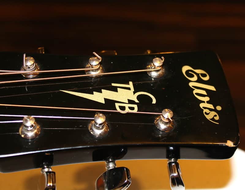 Elvis Presley Epiphone Guitar Acoustic made in USA TCB EE-101/BK