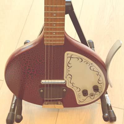 Jerry Jones Baby Sitar - Coral image 3