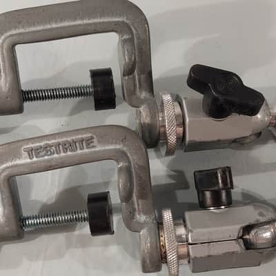 Shure / Testrite , Pro Clamp / Gooseneck Microphone Holder TestRite 1963 - 1965 - matte / chrome image 2