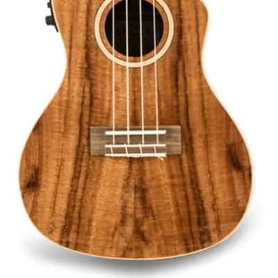 Lanikai ACS-CEC All Solid Acacia Concert Acoustic-Electric Ukulele image 2