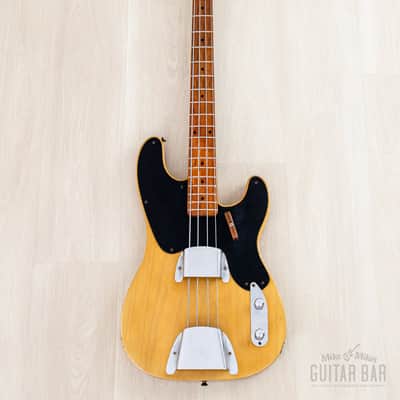 1953 Fender Precision Bass Vintage Blackguard Telecaster Bass Butterscotch w/ Case image 2
