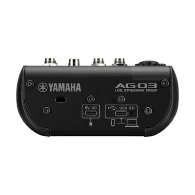 Yamaha AG03MK2 B Black 3-Channel Mixer/USB Interface for IOS/Mac/PC image 3